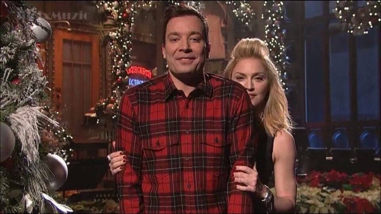 Madonna e Jimmy Fallon no Saturday Night Live 2013